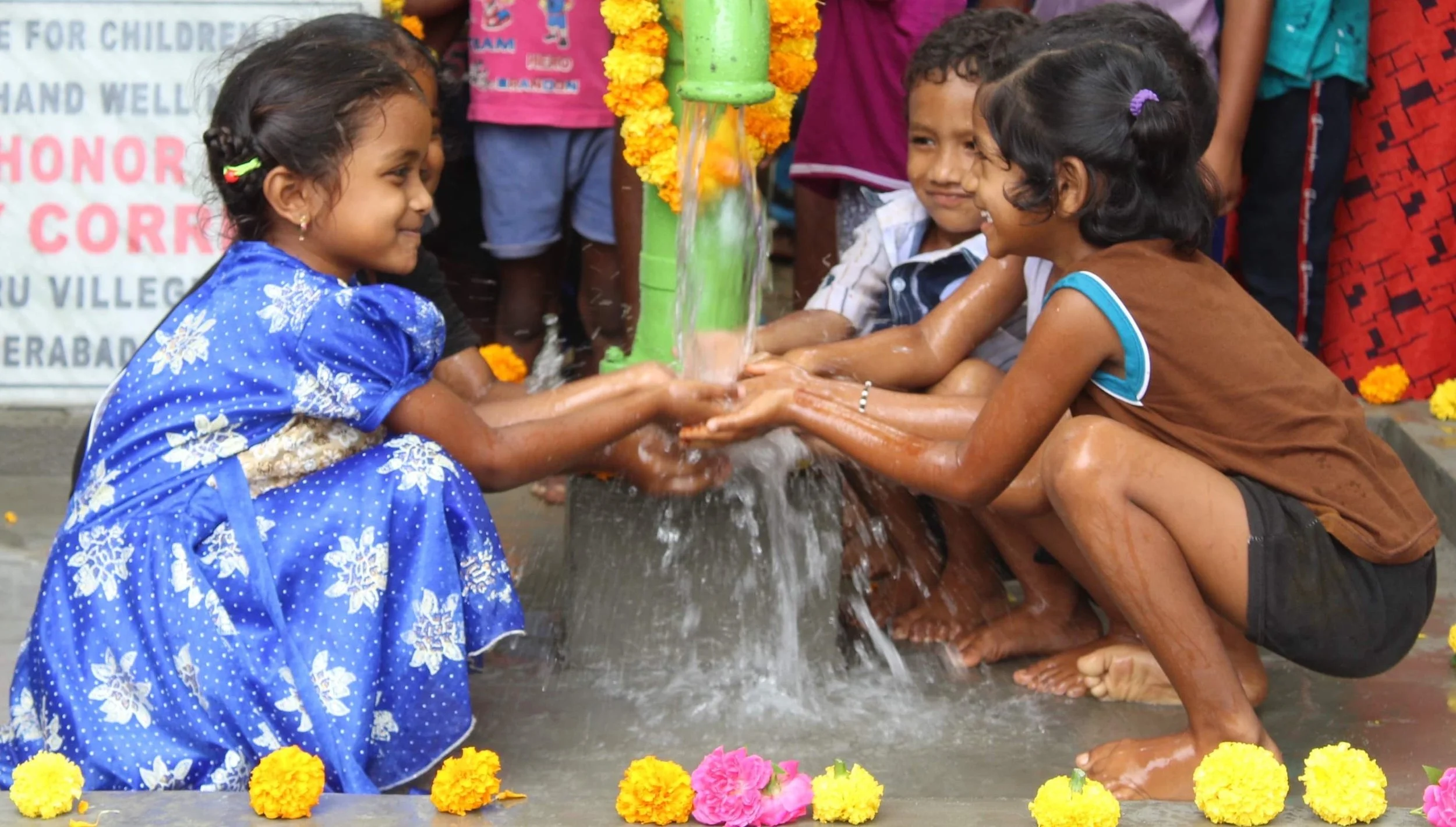 A fresh water well built by DonateAWell.org